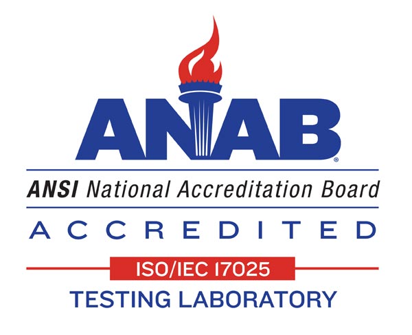 ANAB Accredited Testing Laboratory